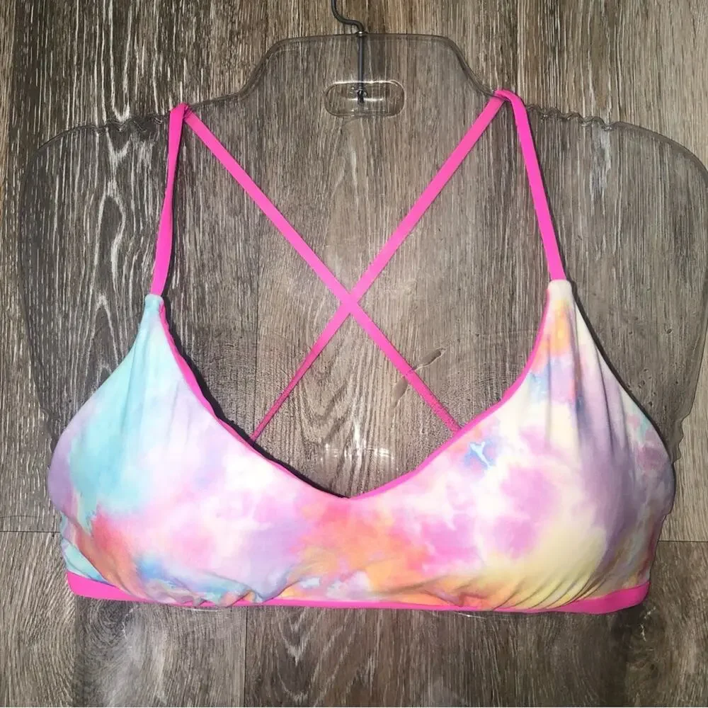 VYB Vicious Young Babes Rev Tie Dye Bikini Top Medium EUC